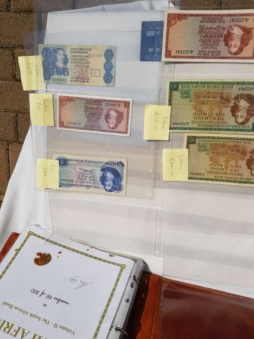 Bank Notes Collection DR HEINZ WIRZ 2005 certified files value R15000