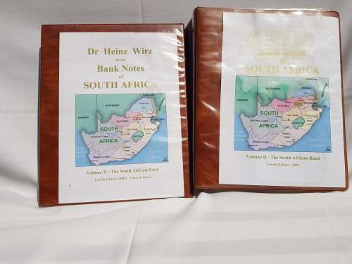Bank Notes Collection DR HEINZ WIRZ 2005 certified files value R15000