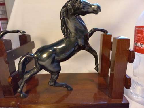 Cast Iron Horse Bookends