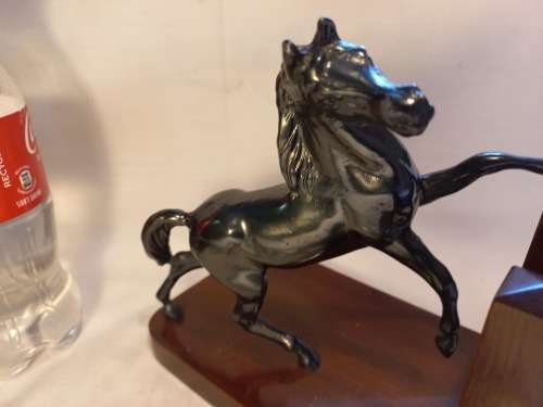Cast Iron Horse Bookends