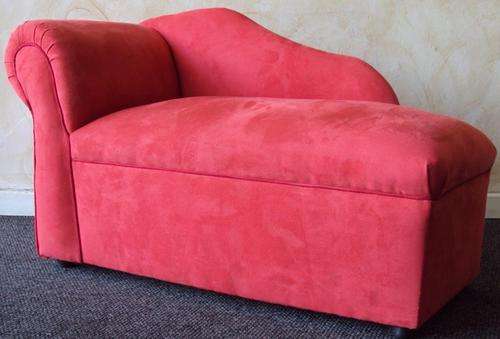 Red Suede Chaize Longue (KIDDIES SIZE)