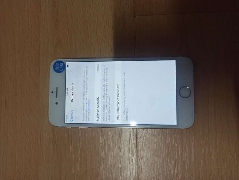IPHONE 6 64GB SILVER, 100% BATTERY HEALTH!!!