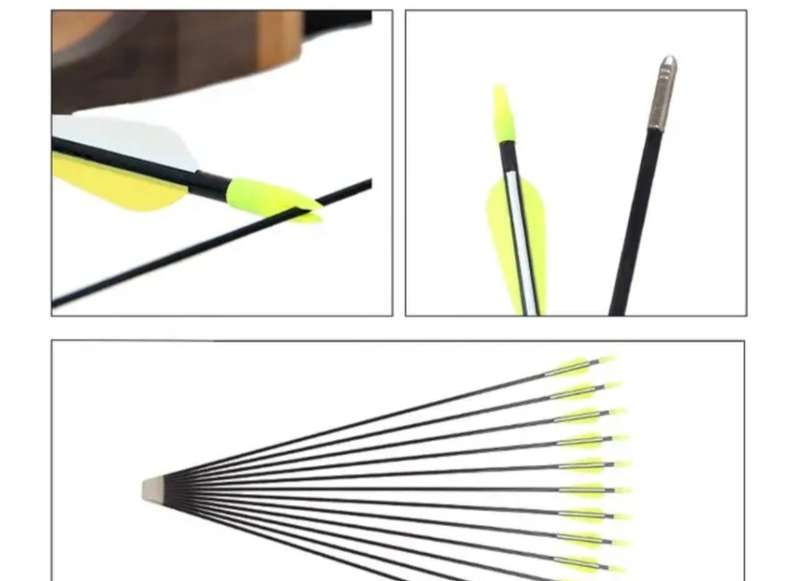 13 PACK 7MM FIBREGLASS ARROWS!!