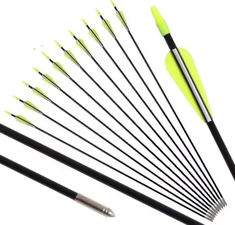 13 PACK 7MM FIBREGLASS ARROWS!!