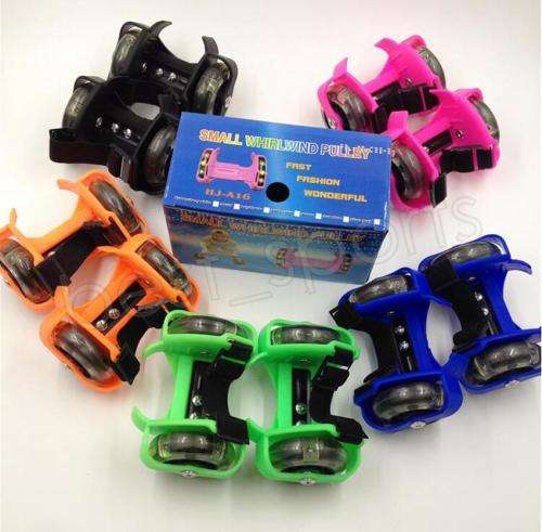 Flash Scooter Whirlwind Pulley Heel Wheels Skating Shoes