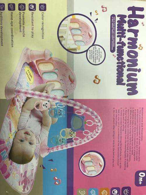 Baby music kick piano mat foot leg exercise (Blue and Pink)
