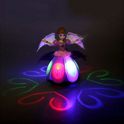 Battery Operated Princess Angel  Dolls Toys for Girls; Snow Dance,Dancing ; Flashing, Singing,
