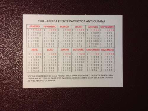 UNITA Calendar 1984