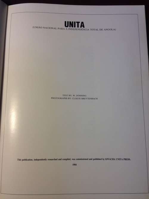 UNITA  1984 Publication