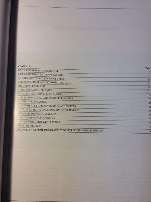 UNITA  1984 Publication