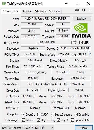 Gaming PC 10th gen i7  + RTX 2070 Super