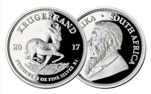 1oz Silver Kruger Rand 2017 50year edition stamp with Certificate