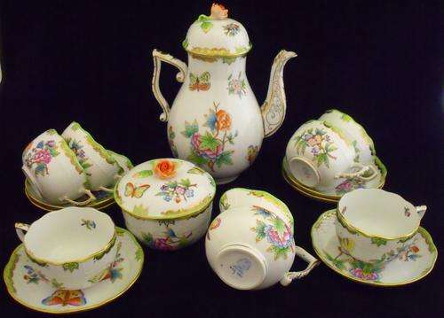 Herend Queen Victoria tea set