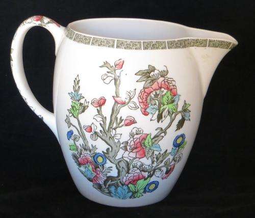 JOHNSON BROS (ENGLAND) LARGE 'INDIAN TREE' JUG