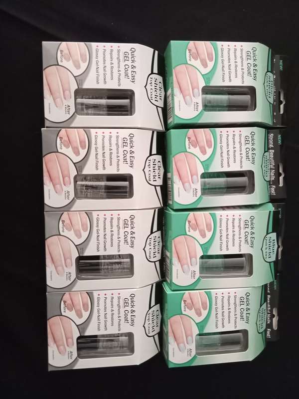 JOBLOT !!!!! Blue shield , Clear shield nail polish & Lipstick