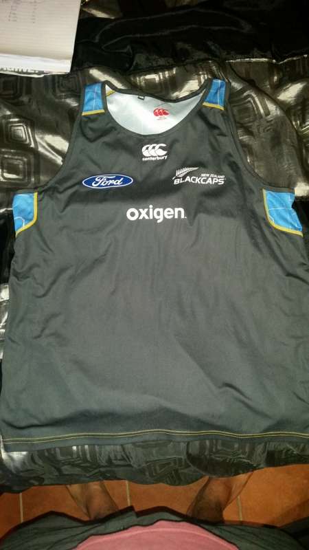 Black Caps Training Player Issue Vest Size XL