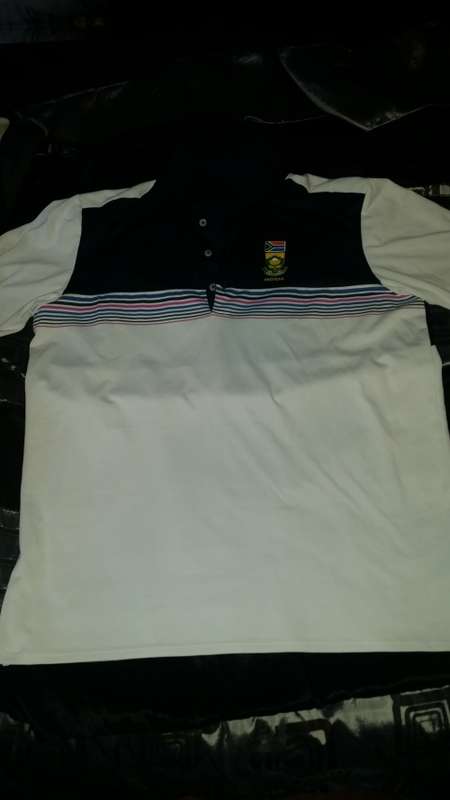 Proteas White ADIDAS Gholf Shirt Size XL