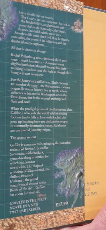 Galilee, Clive Barker