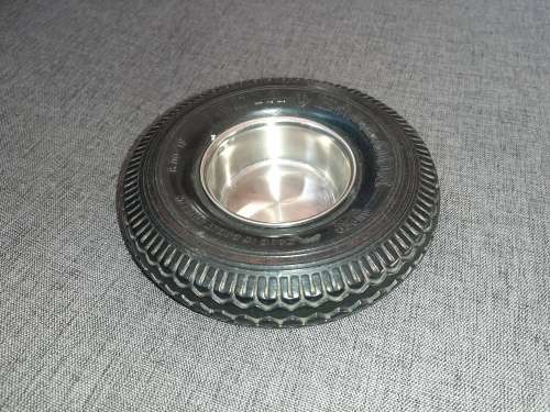 CRAZY R1 START. NO RESERVE. VINTAGE INDIA TYRE ASHTRAY