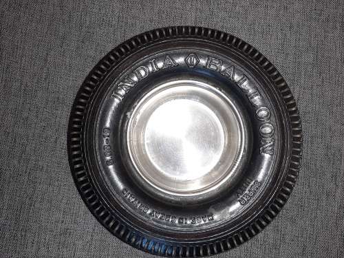 CRAZY R1 START. NO RESERVE. VINTAGE INDIA TYRE ASHTRAY
