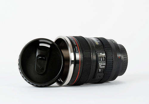 Camera Lens-Shaped Mug