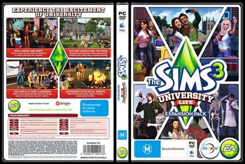 The Sims 3 Expansion Pack - University Life AS NEW!!