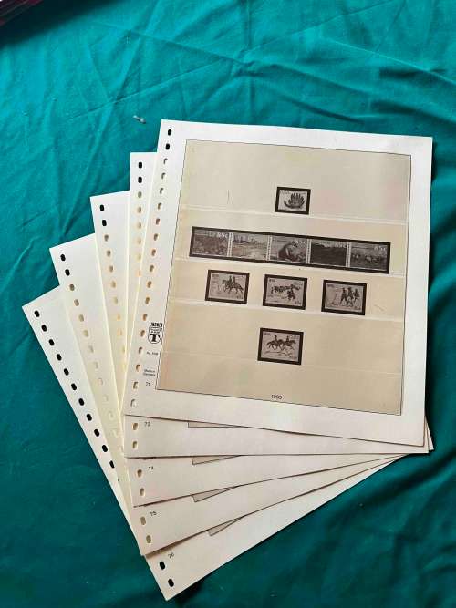 South Africa Preprinted Lindner Pages, Format: 272 X 296 Mm With 18-Ring Perforation, pages 71 - 76