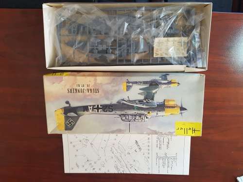 Vintage HELLER Stuka - Junkers JU 87 B1 Model Kit
