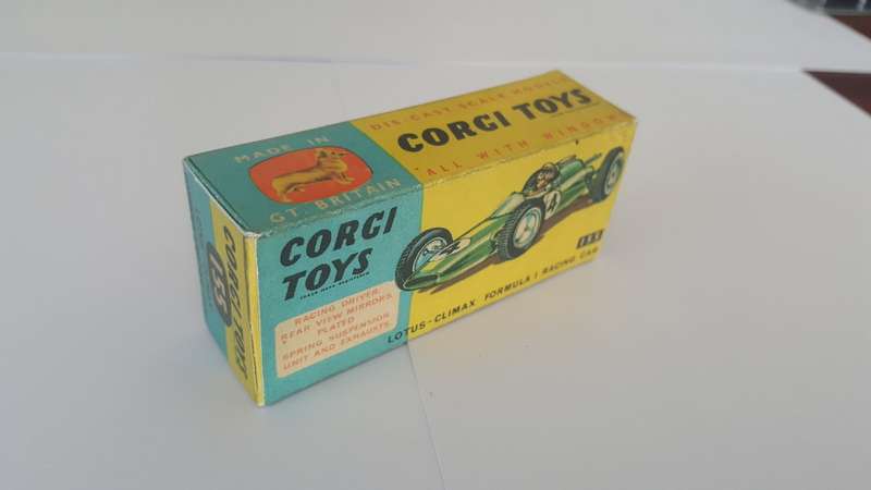 Corgi #155 Lotus Climax F1 Racing Car Reproduction Box
