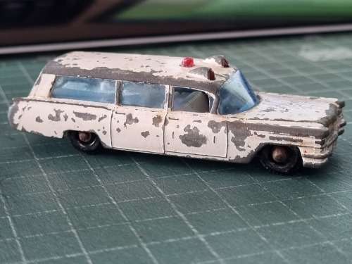 Matchbox #54 Cadillac S and S Ambulance
