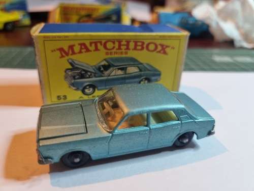 Matchbox #53 Ford Zodiac MK IV with original box