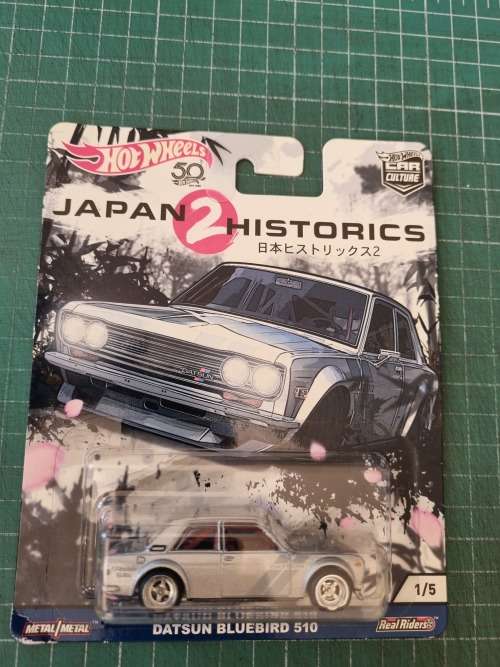 Hot Wheels Premium Car Culture Japan Historics 2 Datsun Bluebird 510 (Price Reduced)