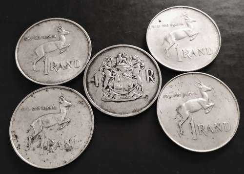 Mixed dates Silver R1 coins, bid per coin