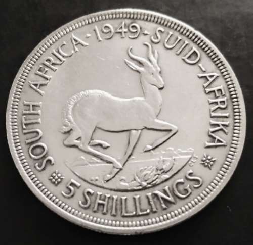 Silver Five Shillings 1949