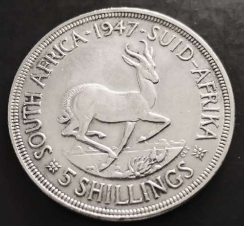 Silver Five Shillings 1947