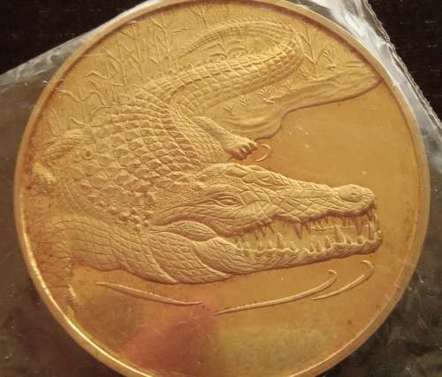Gold clad Silver Crocodile Wildlife Society 50th Anniversary