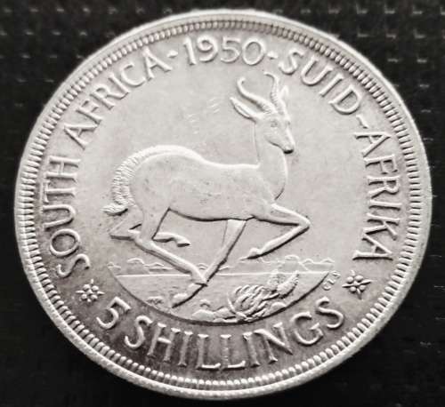 1950 Silver Five Shillings