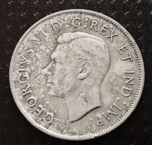 1944 Canada Silver 50c - 80% silver