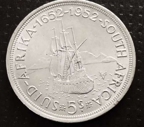 1952 Silver Five Shillings