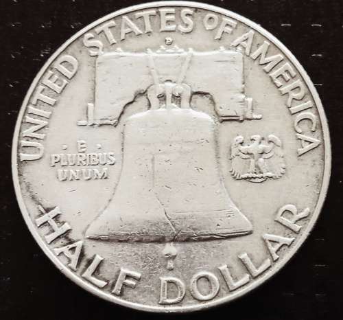 1962 USA Franklin Silver Half Dollar