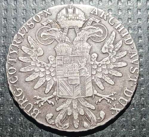 1780 Silver Maria Theresia Thaler