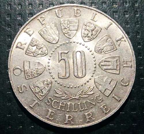 1963 Austria 50 Schilling - 600 year Tirol Anniversary