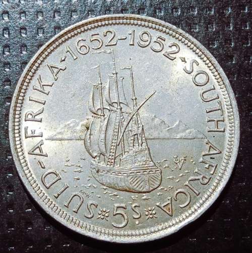 1952 Silver Five Shillings