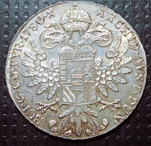 1780 Silver Maria Theresia Thaler