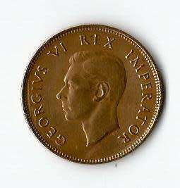 BARGAIN. South Africa Union 1947 set Pennies from A/UNC TO UNC