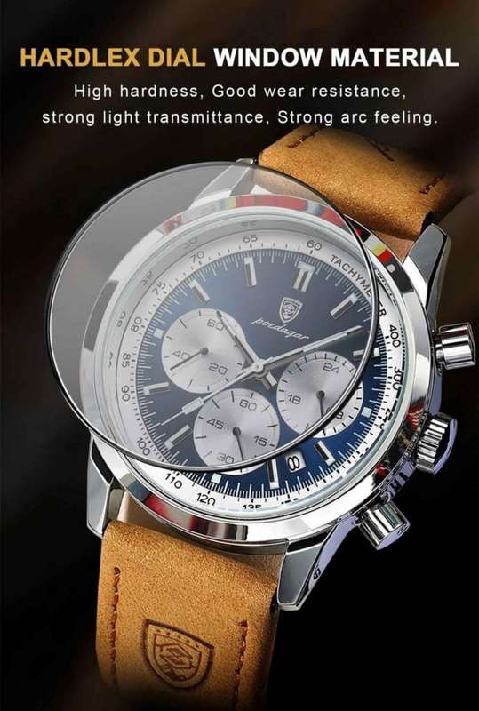 Poedagar - Men Luxury Leather German Quartz Watch *****MUST SEE*****R6000
