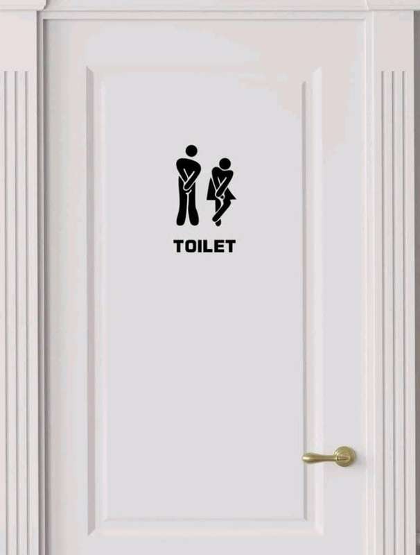 Sticker toilet
