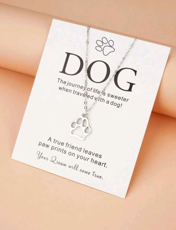 Dog paw necklace