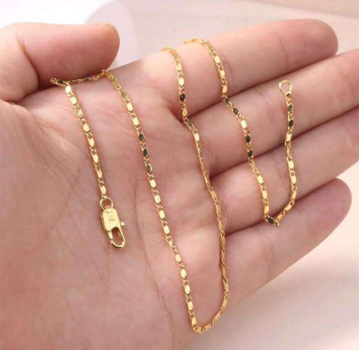 18k gold plated chain WITH 18K STAMP
