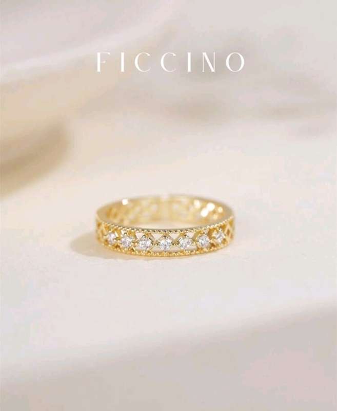 FICCINO 18K GOLD PLATED DESIGNER JEWELRY
